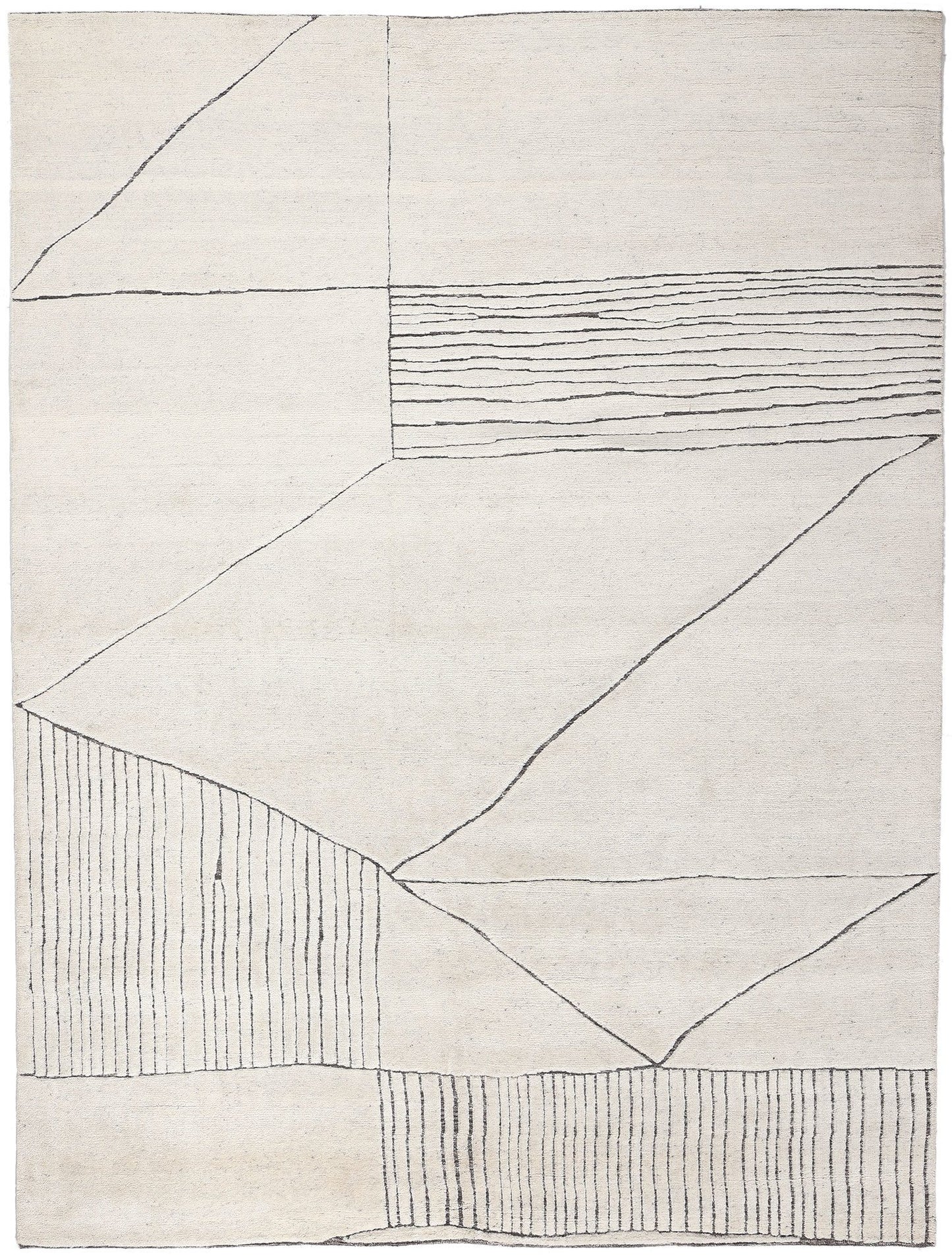9 x 12 Minimalist Abstract Moroccan Rug 30983