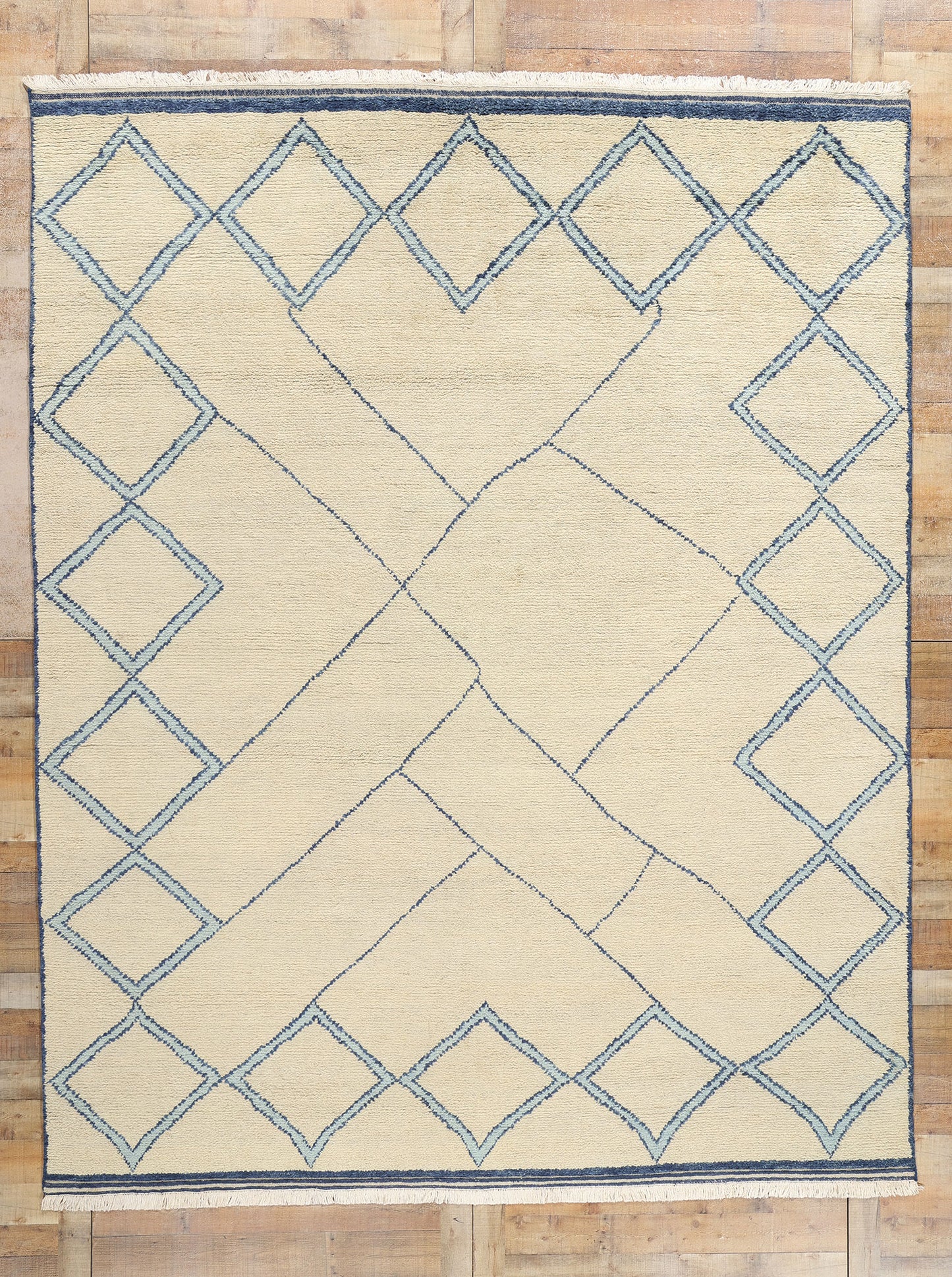 9 x 12 Modern Tribal Moroccan Rug 31274