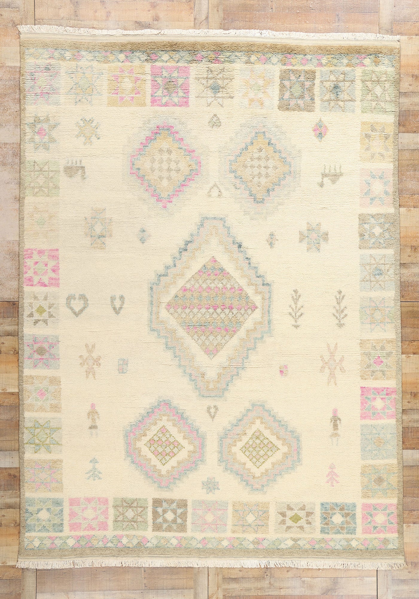 9 x 12 Modern Tribal Boho Moroccan Rug 31277