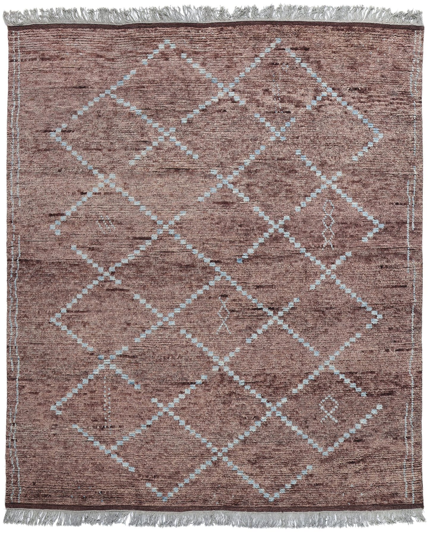 8 x 10 Modern Aubergine Moroccan Trellis Rug 31200