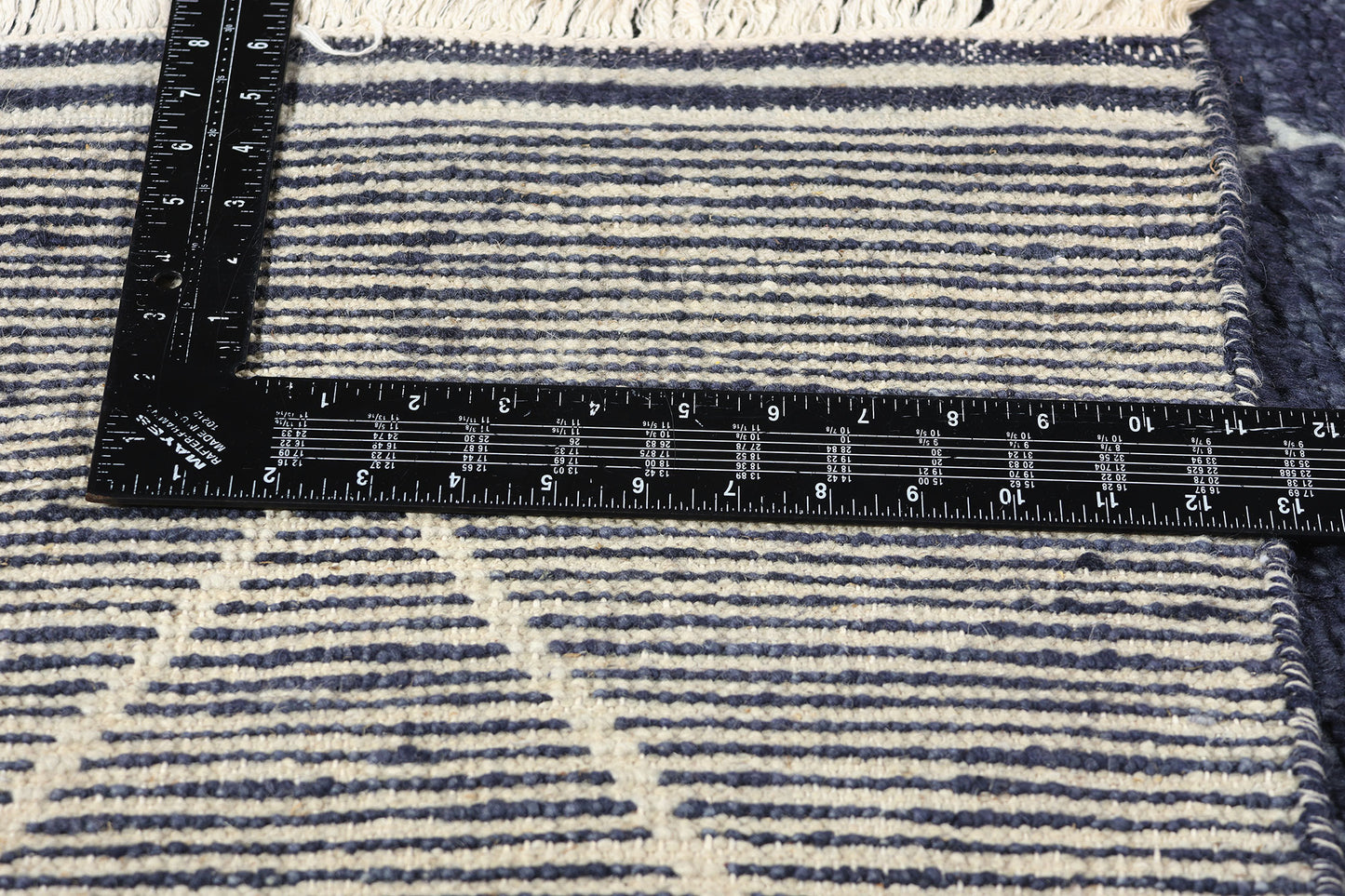 9 x 12 Modern Navy Blue Moroccan Rug 31263
