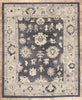 10 x 12 Modern Black Turkish Oushak Rug 52362