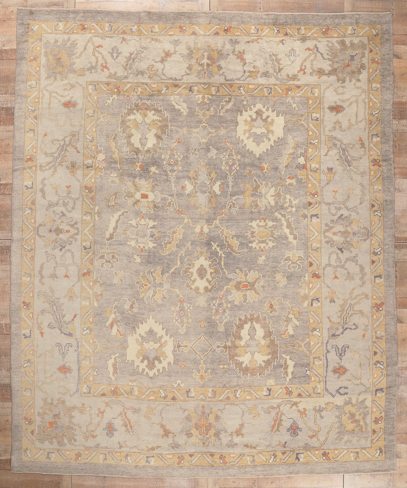 11 x 14 Modern Turkish Oushak Rug 52371