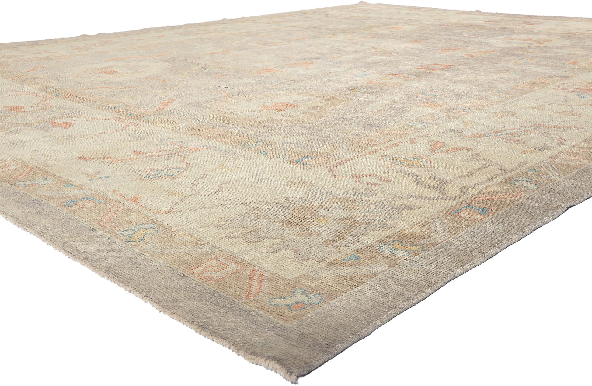 11 x 14 Modern Lavender Turkish Oushak Rug 52369