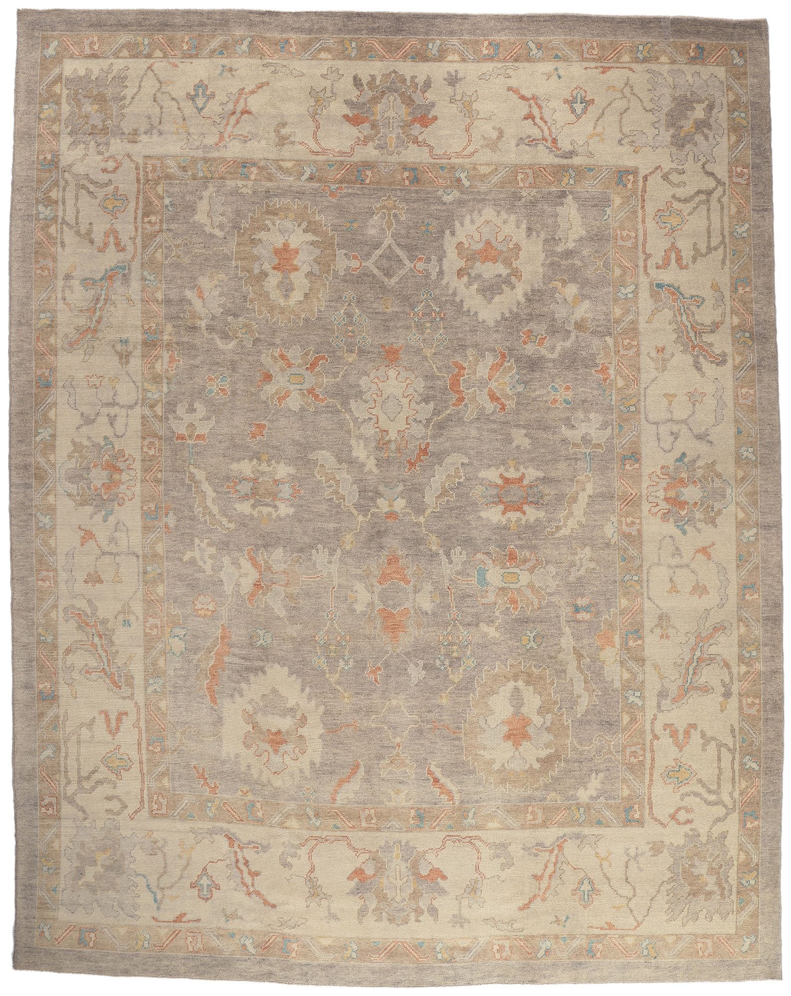 11 x 14 Modern Lavender Turkish Oushak Rug 52369