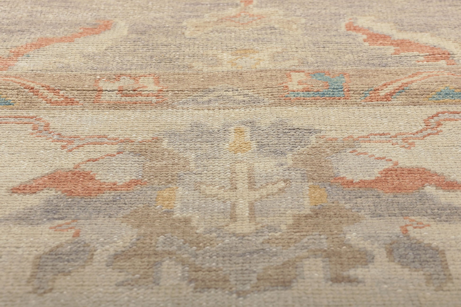 11 x 14 Modern Lavender Turkish Oushak Rug 52369