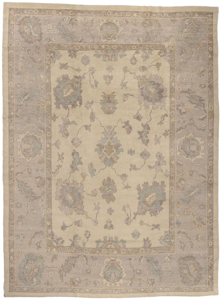 10 x 13 Modern Pastel Turkish Oushak Rug 52380