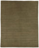 7 x 9 Solid Olive Green Modern Rug 30998