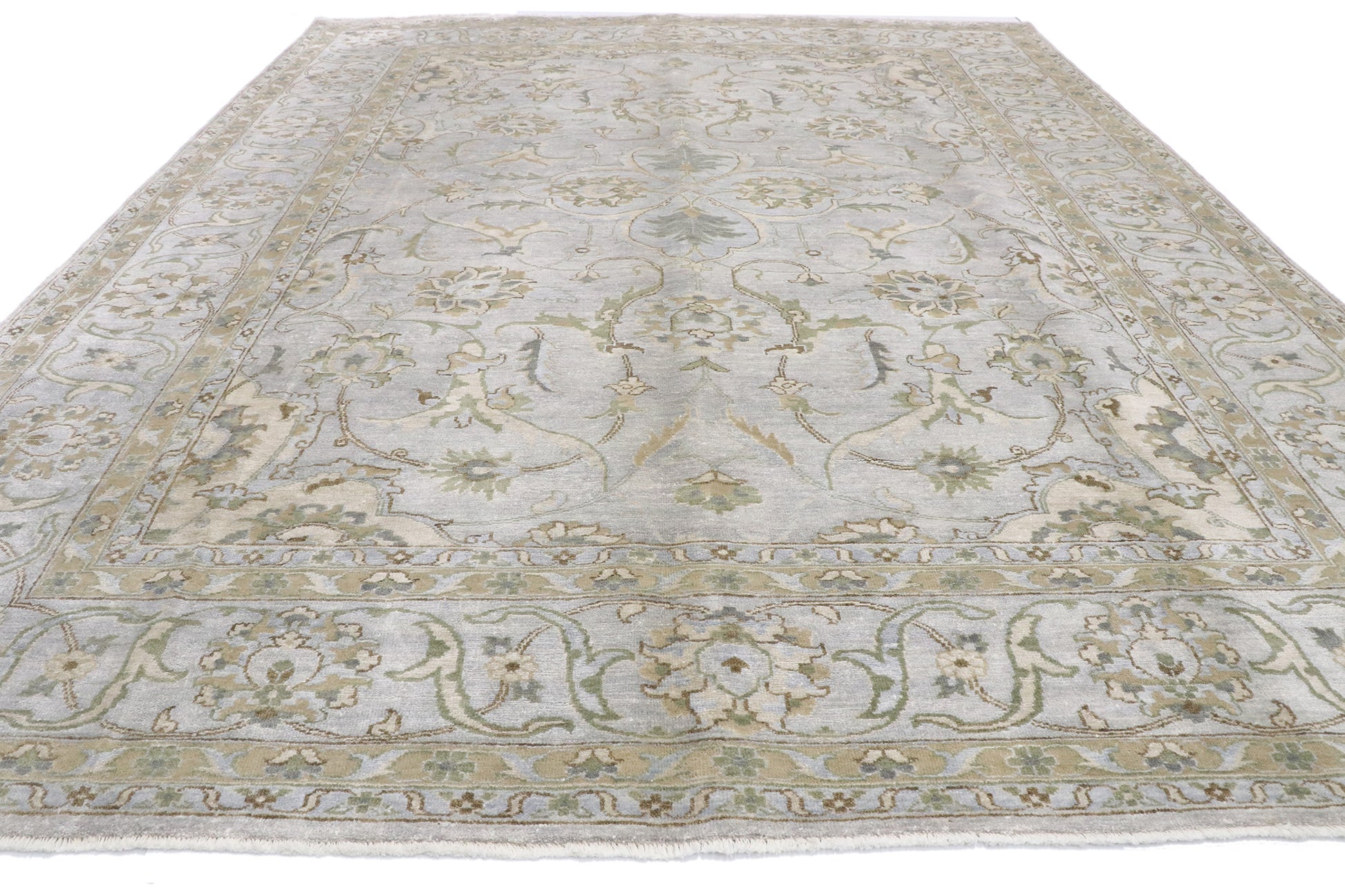 9 x 12 Modern Indian Silk Rug 30069