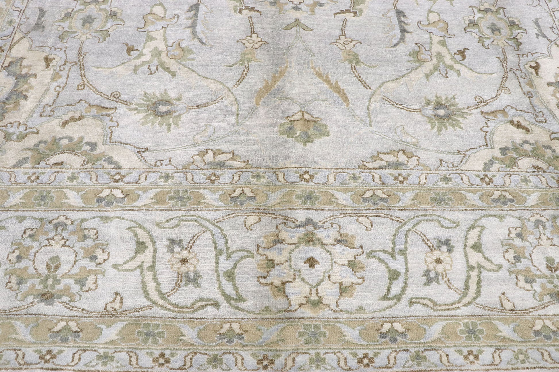 9 x 12 Modern Indian Silk Rug 30069