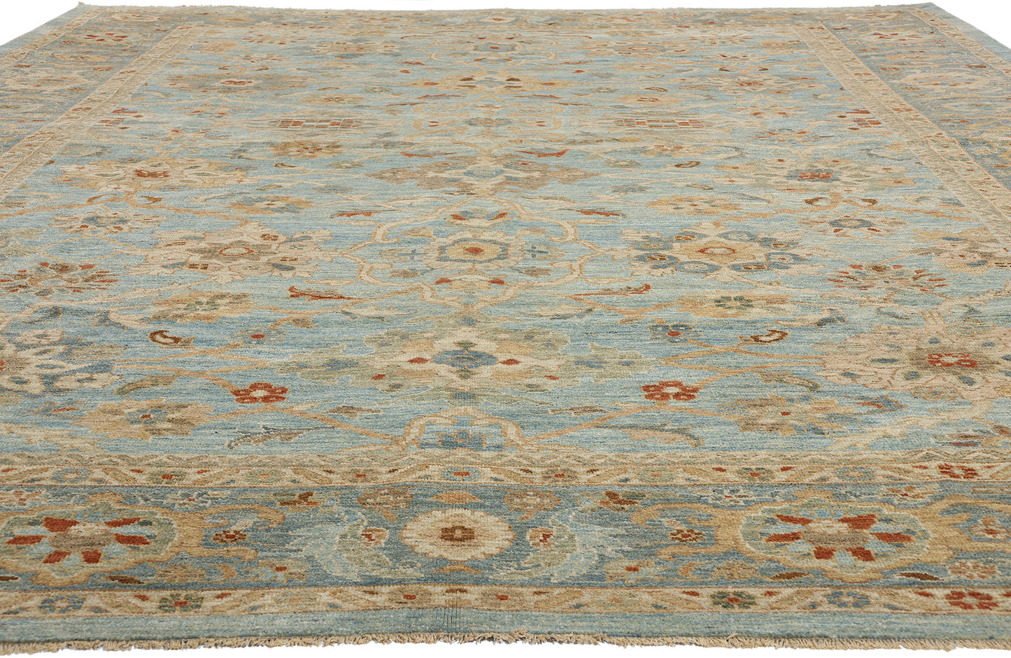 12 x 16 Modern Sky Blue Persian Sultanabad Rug 61294