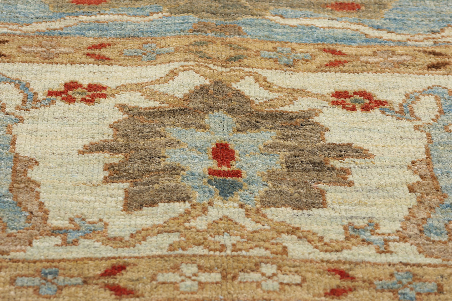 9 x 11 Modern Sky Blue Persian Sultanabad Rug 61283