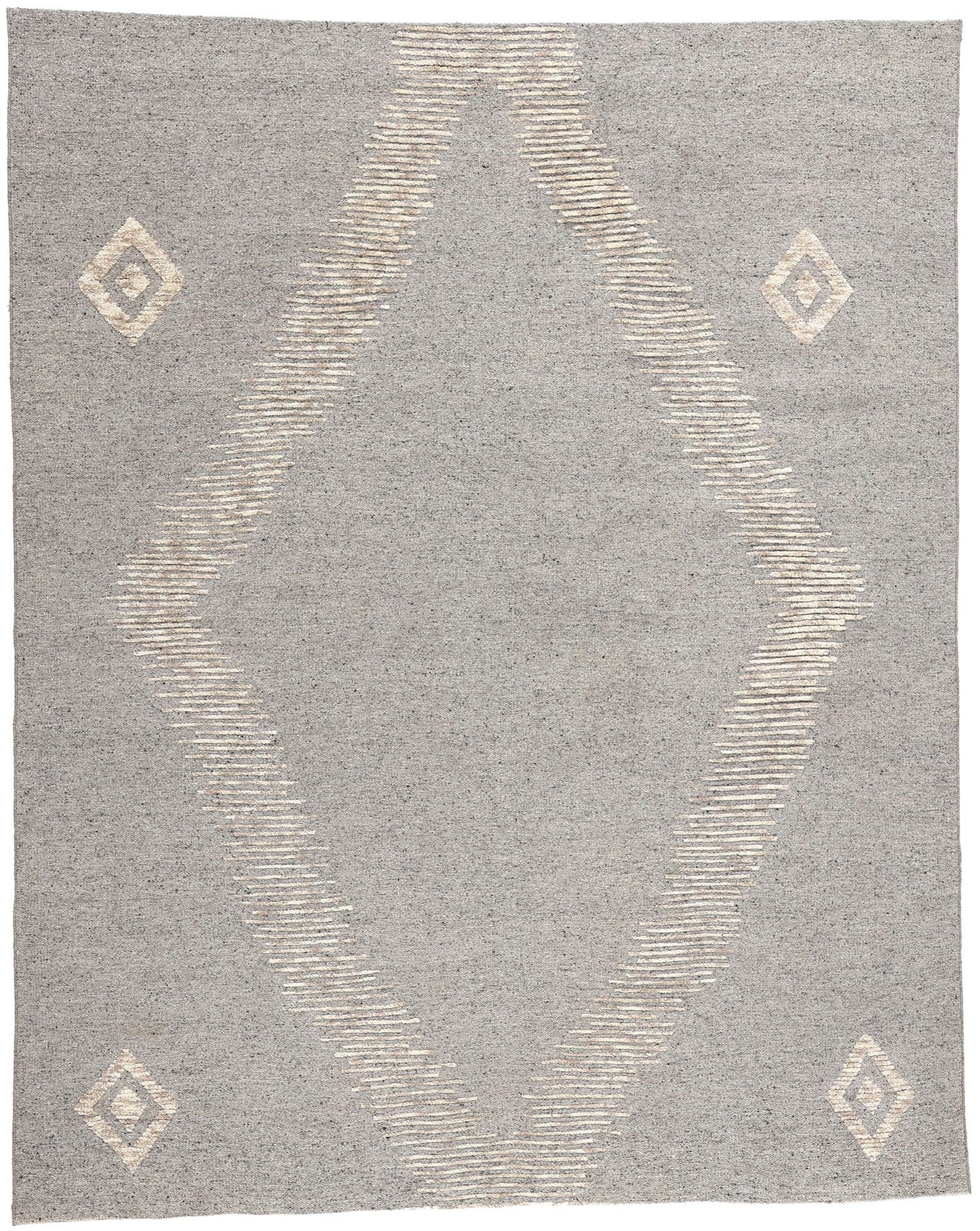 8 x 10 Modern Tribal Gray Moroccan Rug 31082