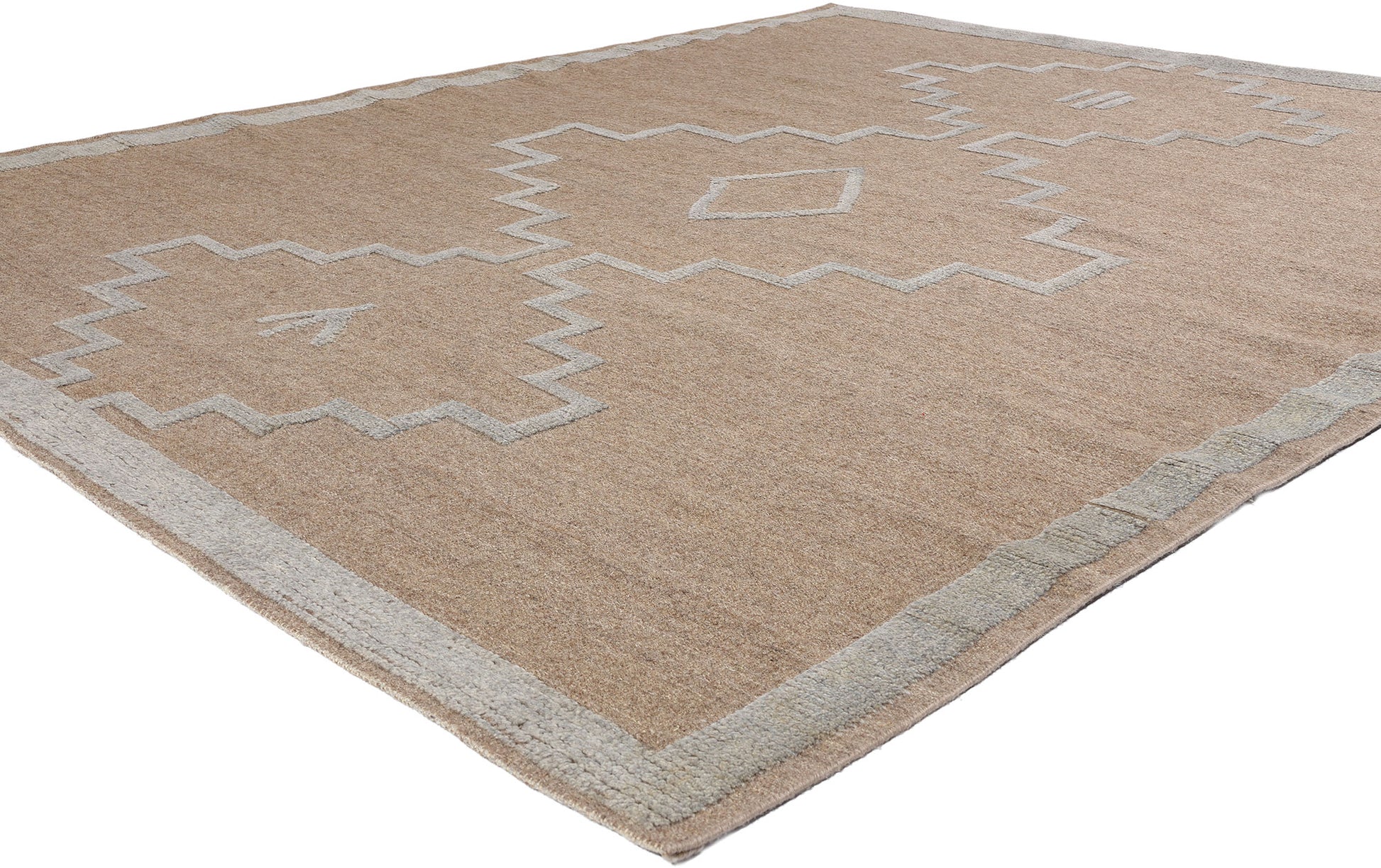 8 x 10 Modern Tribal Moroccan High-Low Rug 31260