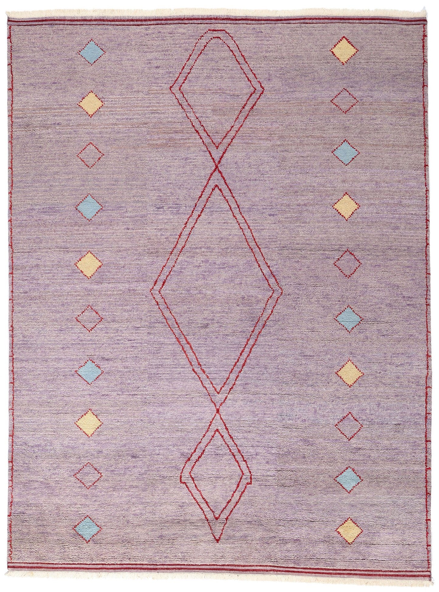 9 x 12 Modern Tribal Purple Moroccan Rug 31080