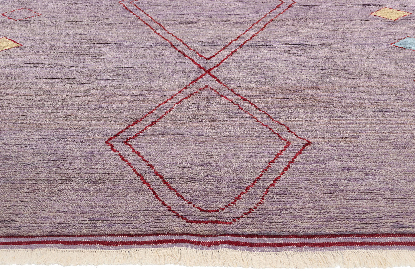 9 x 12 Modern Tribal Purple Moroccan Rug 31080