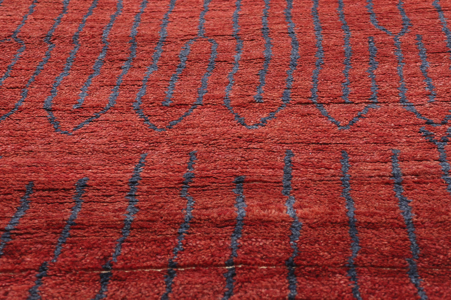 9 x 12 Crimson Enchantment Abstract Moroccan Rug 31295