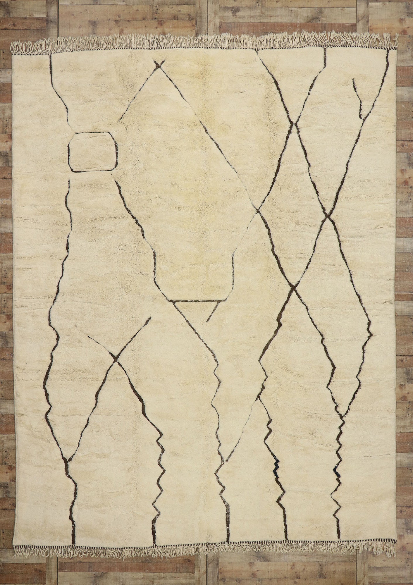 10 x 13 Organic Modern Moroccan Rug 21644