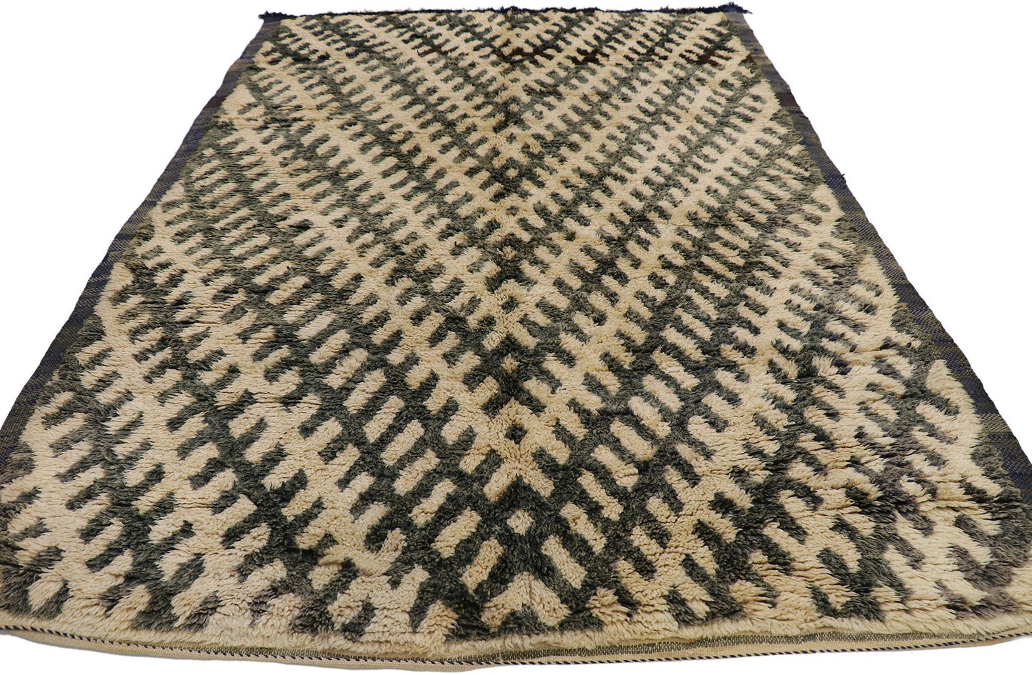 6 x 8 Vintage Moroccan Beni Ourain Rug 21317
