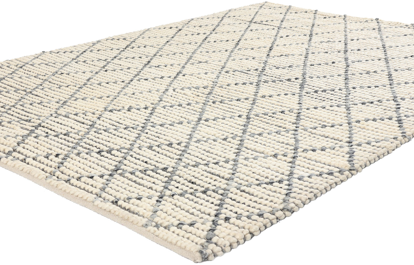 6 x 8 Modern Moroccan Trellis Textured Rug 31050