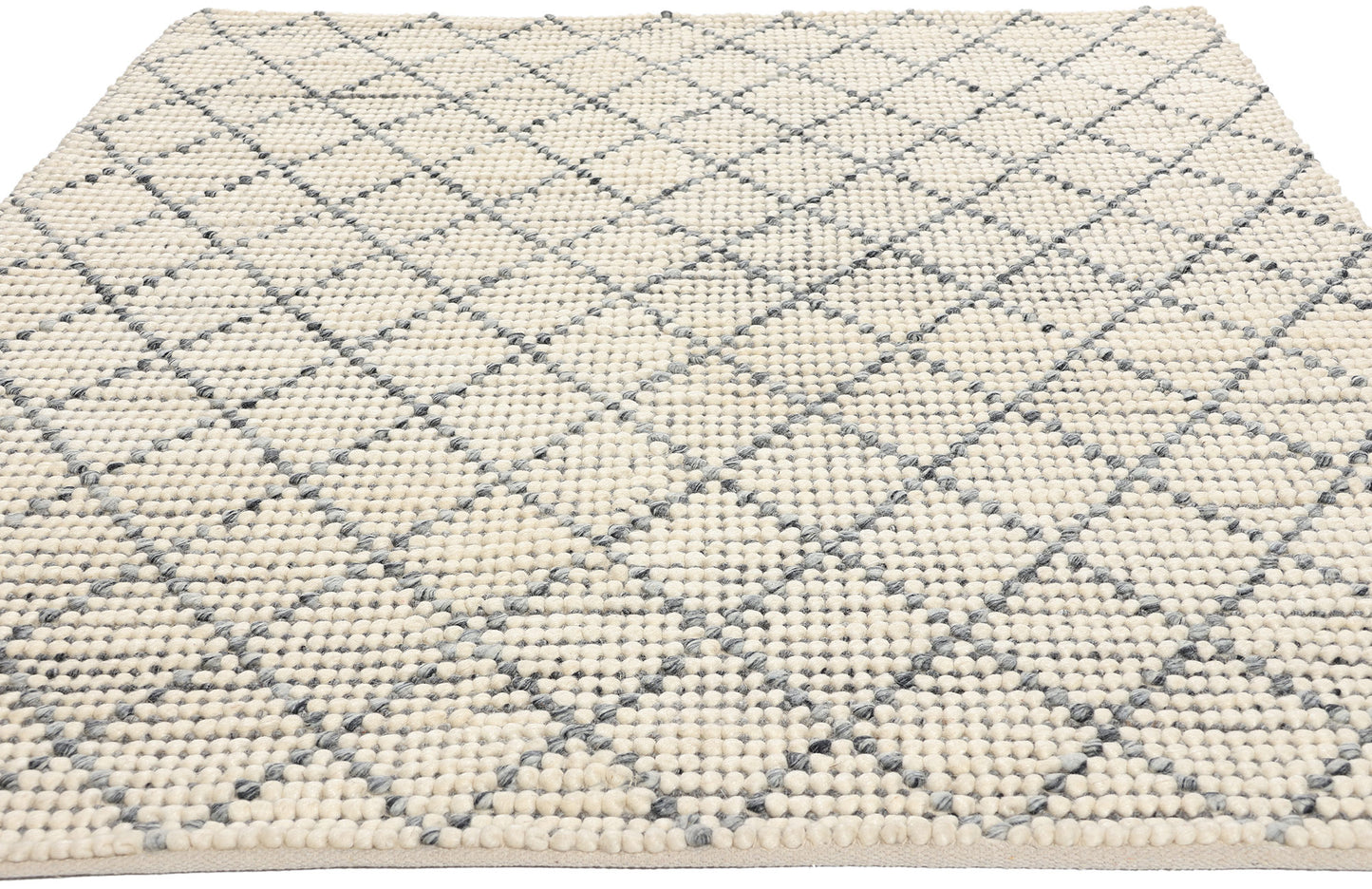 6 x 8 Modern Moroccan Trellis Textured Rug 31050
