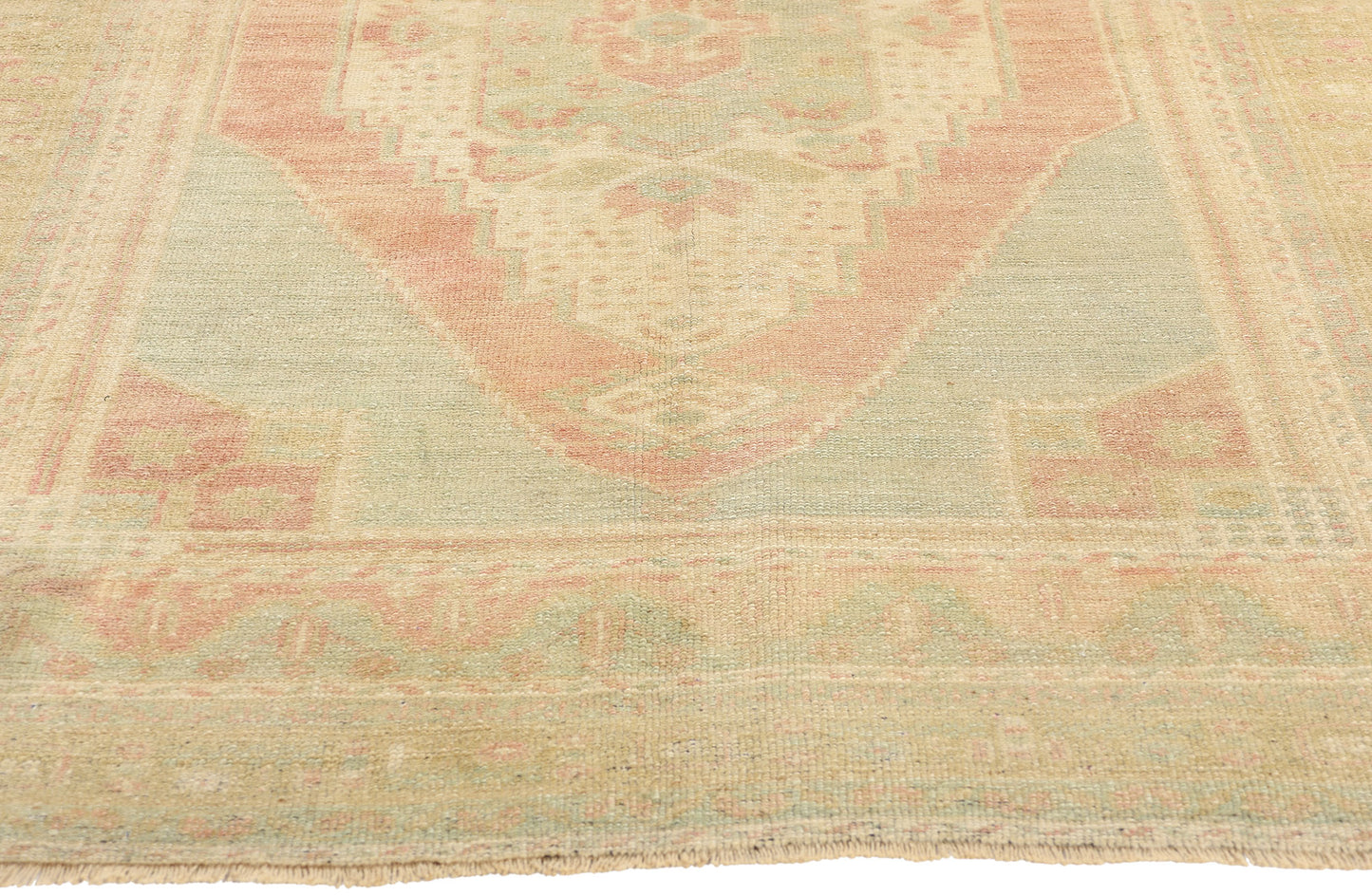 4 x 7 Vintage Turkish Oushak Rug 53701