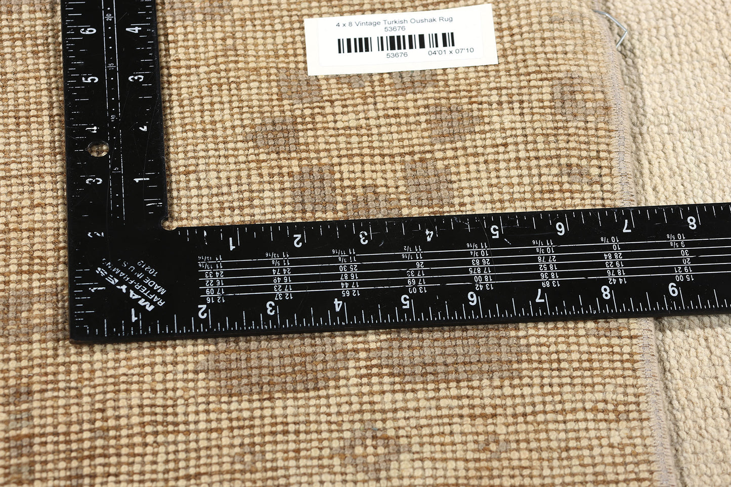 4 x 8 Vintage Turkish Oushak Rug 53676