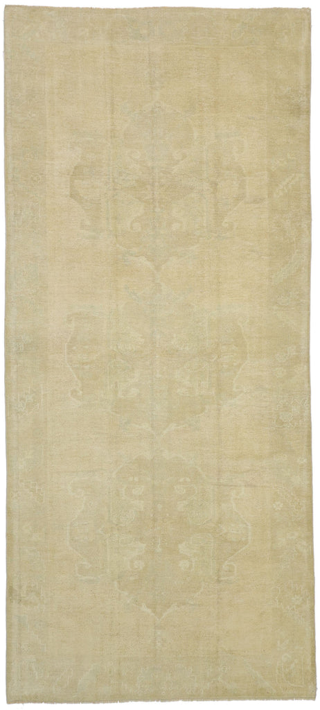 5 x 11 Vintage Turkish Oushak Rug 52503