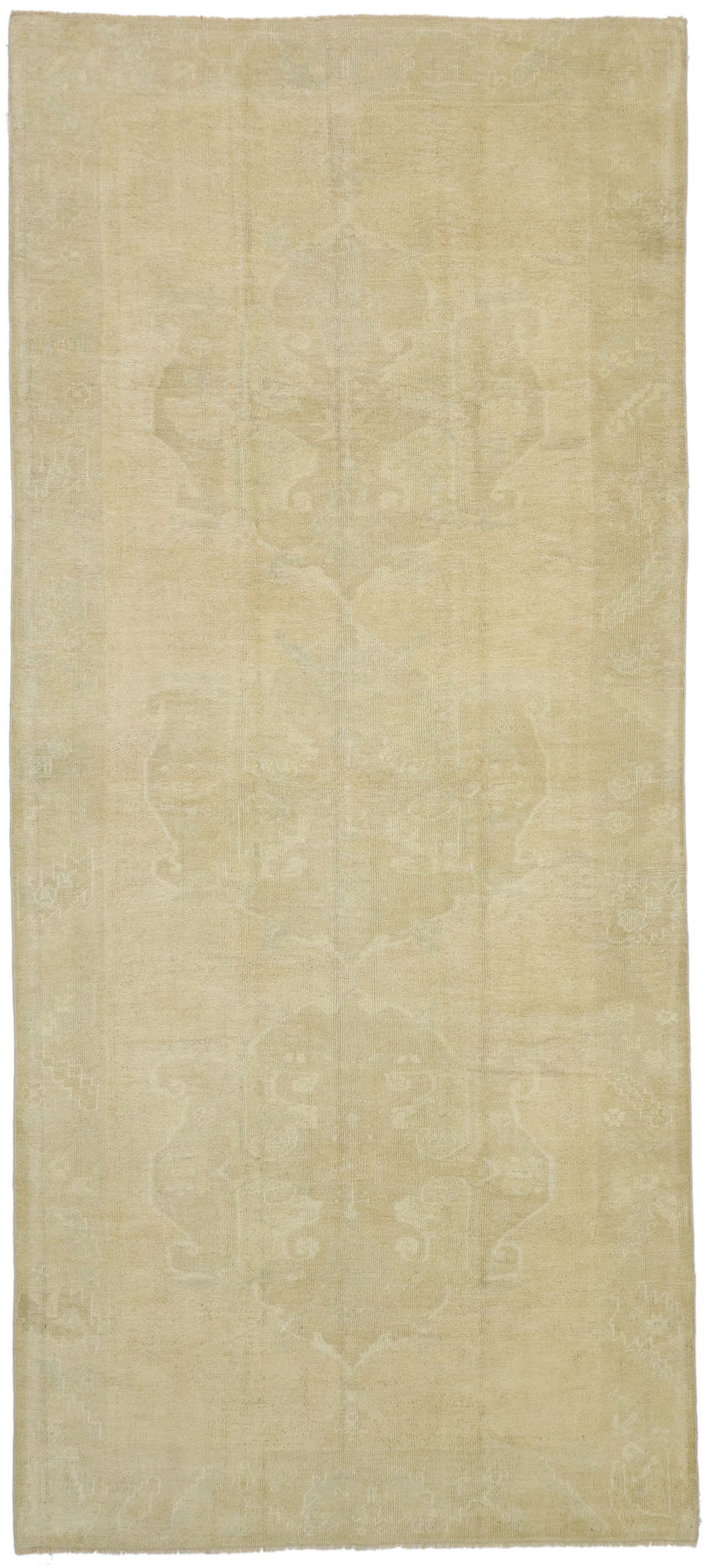 5 x 11 Vintage Turkish Oushak Rug 52503