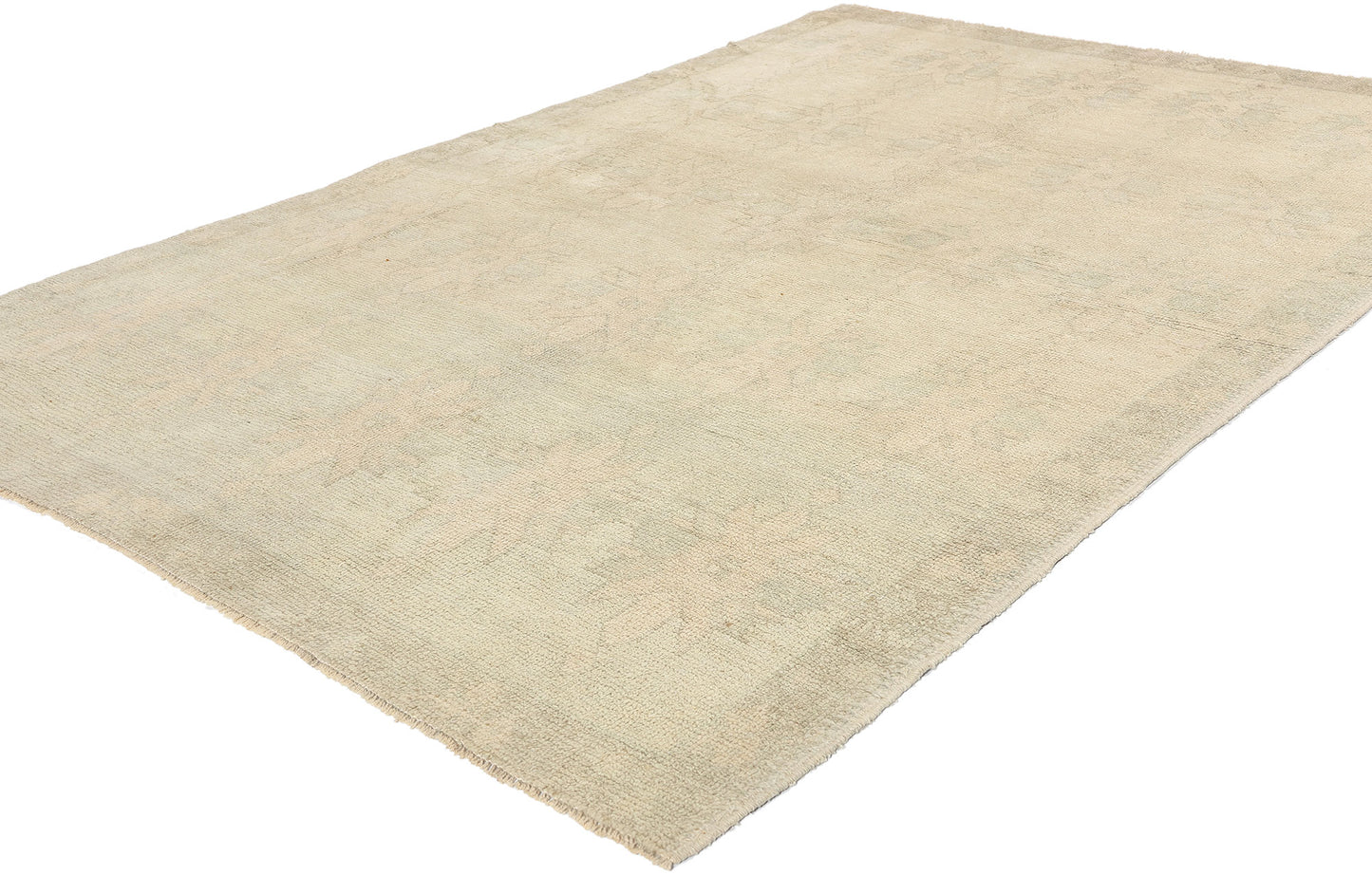 5 x 7 Vintage Muted Turkish Oushak Rug 53619