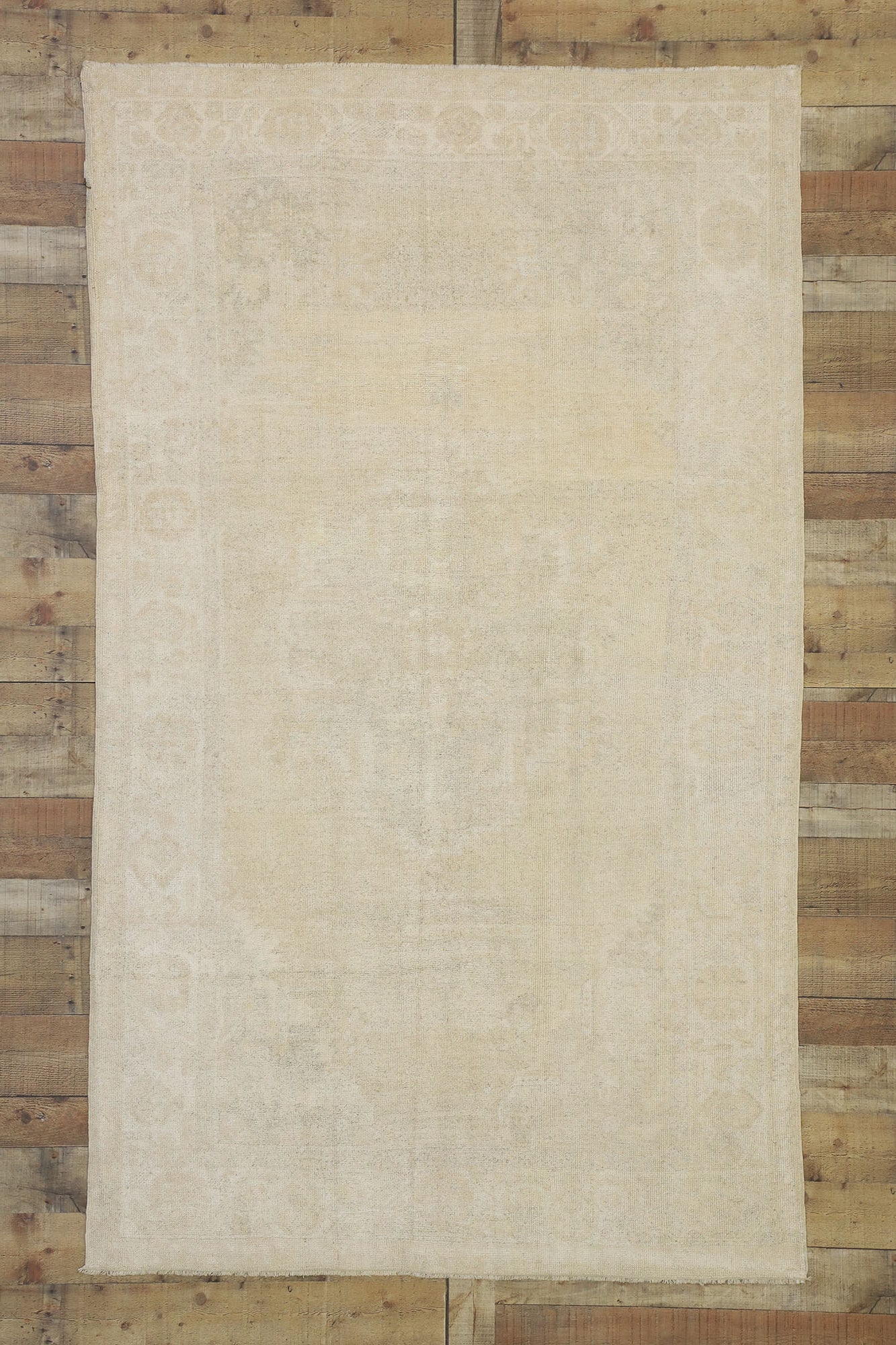 5 x 8 Vintage Turkish Oushak Rug 52501