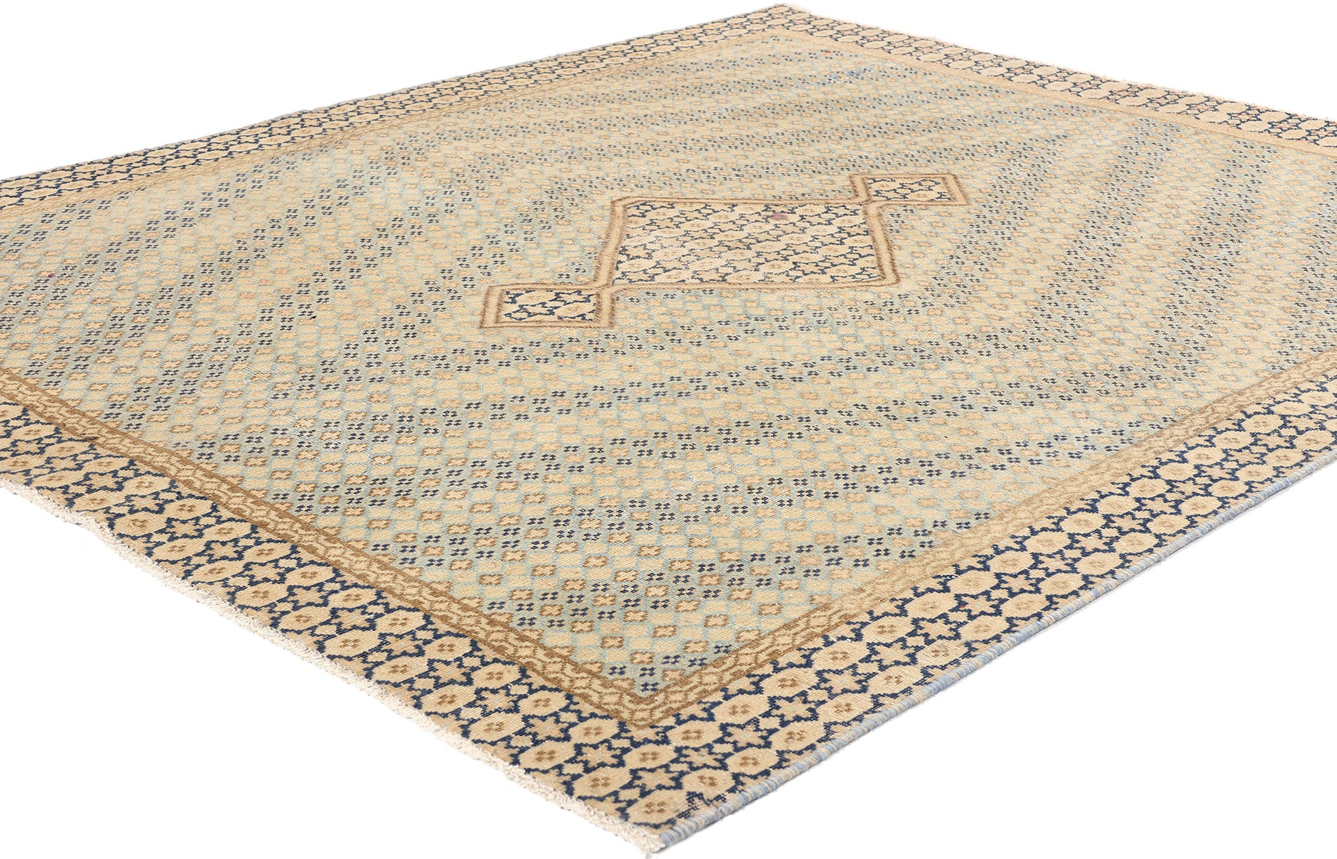 5 x 6 Vintage Persian Kerman Rug 53752