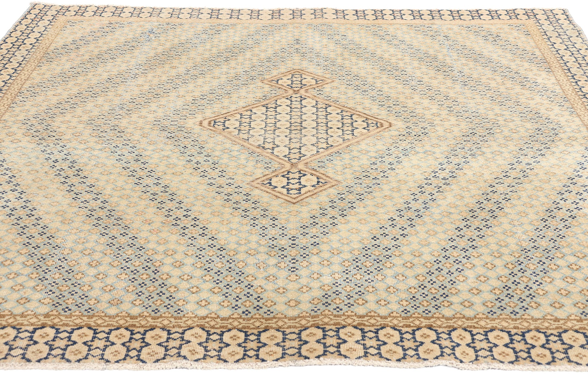 5 x 6 Vintage Persian Kerman Rug 53752