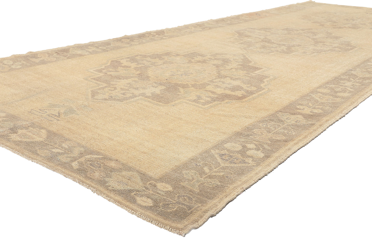 5 x 13 Vintage Turkish Oushak Rug 51021