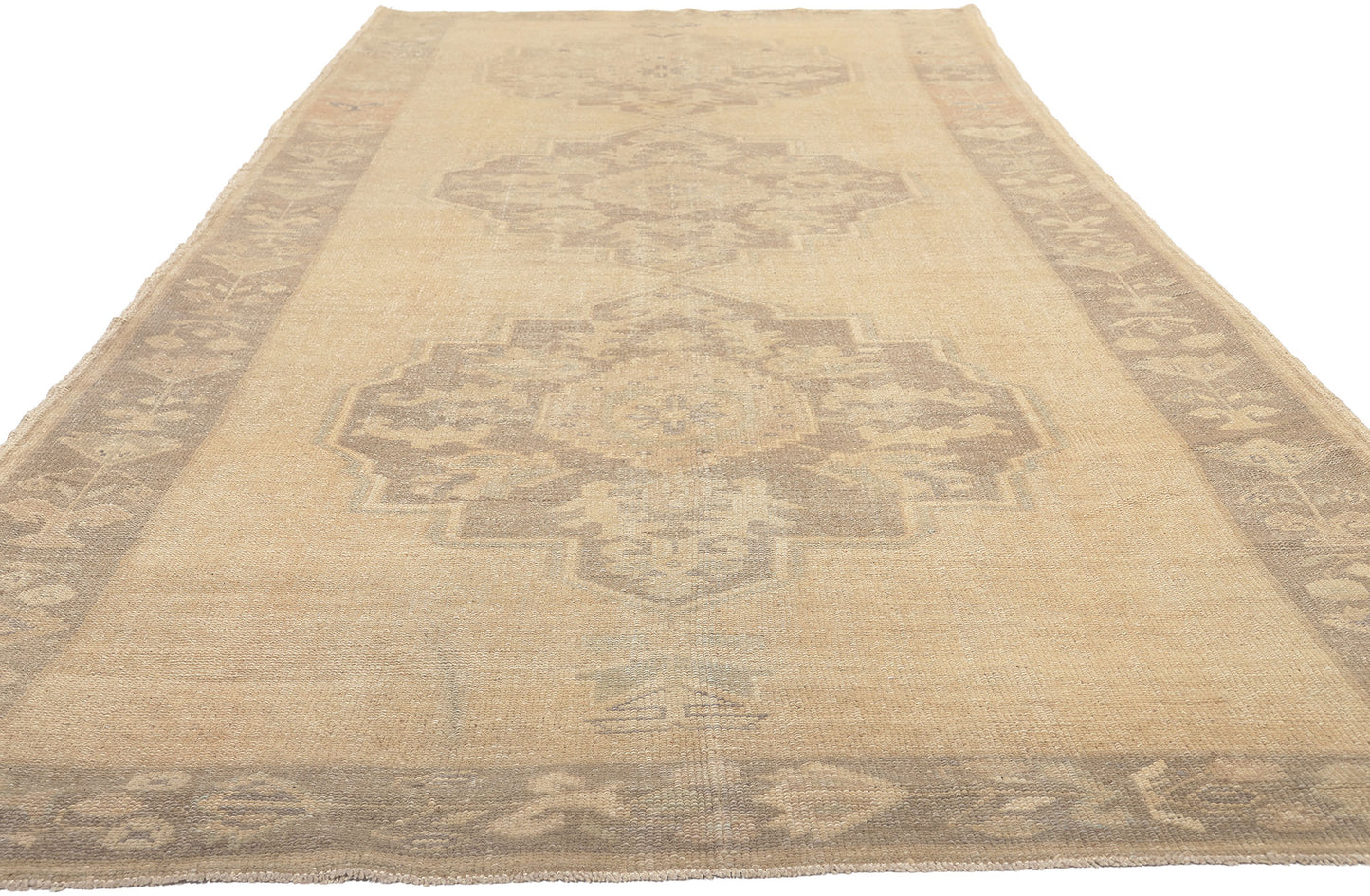 5 x 13 Vintage Turkish Oushak Rug 51021