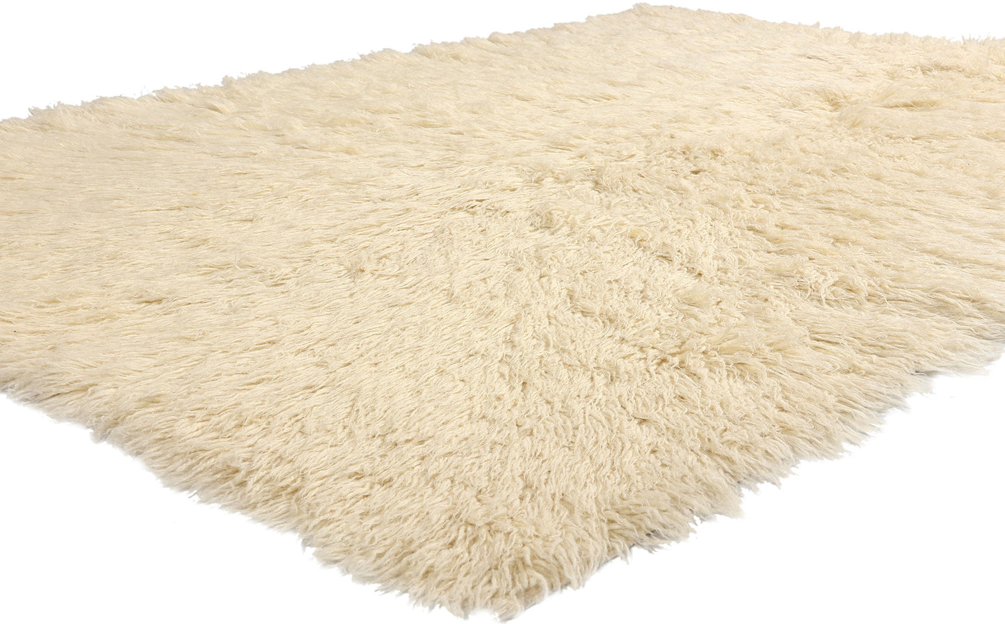 5 x 7 Vintage Greek Natural Flokati Rug 53945