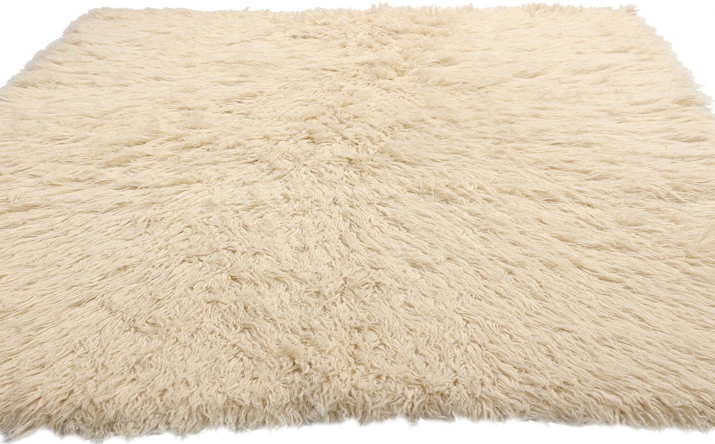 5 x 7 Vintage Greek Natural Flokati Rug 53945