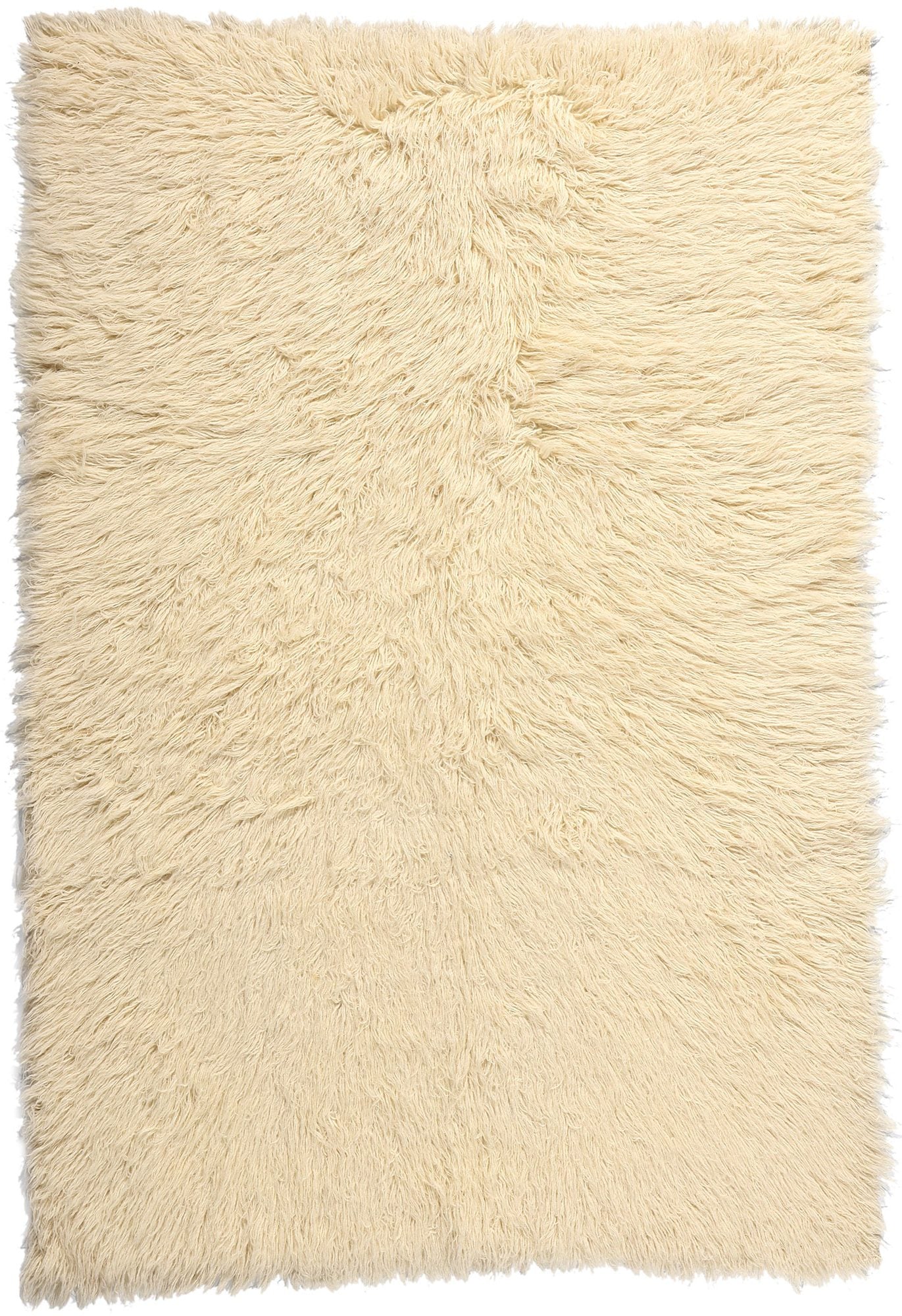 5 x 7 Vintage Greek Natural Flokati Rug 53945