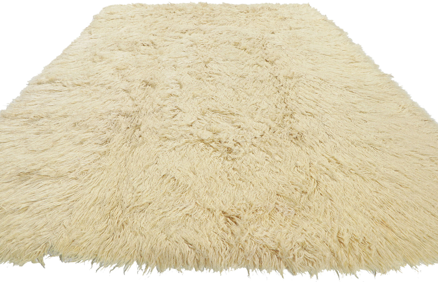 6 x 10 Vintage Greek Natural Flokati Rug 78059
