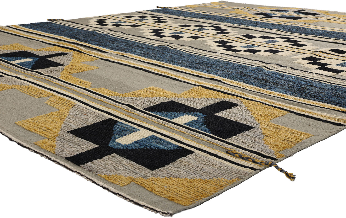 8 x 11 Southwest Modern Moroccan High-Low Rug 81056