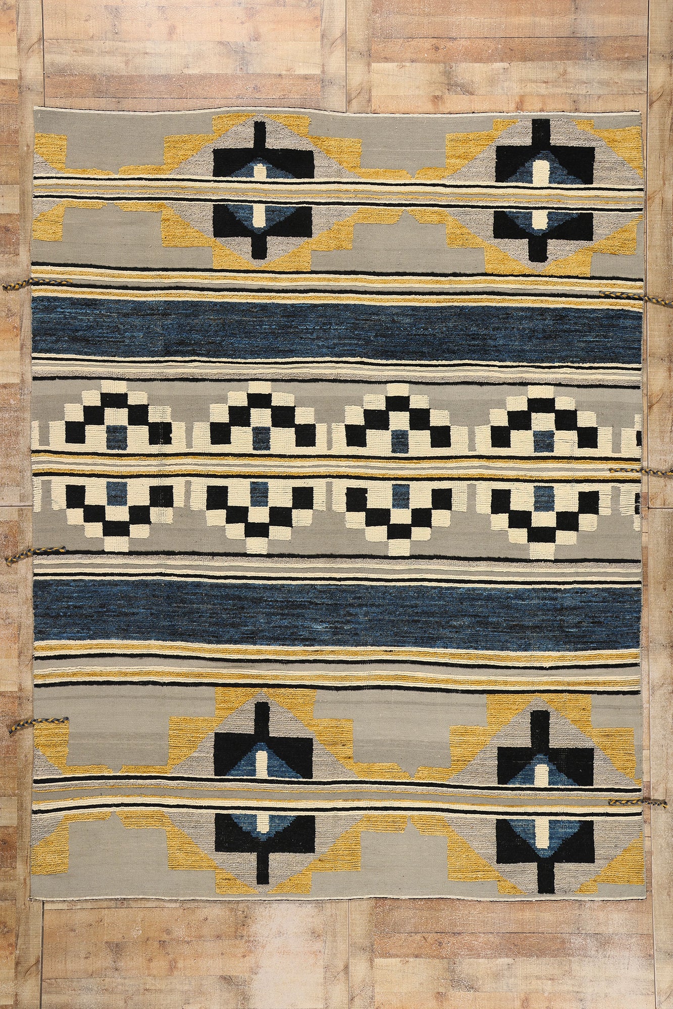 8 x 11 Southwest Modern Moroccan High-Low Rug 81056