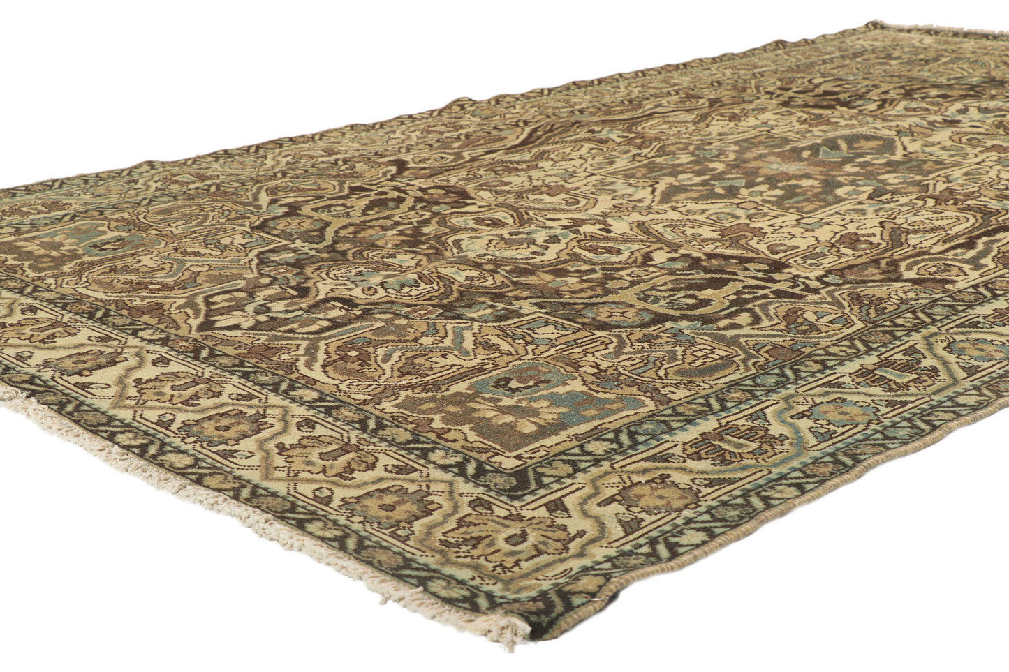5 x 9 Antique Persian Bakhtiari Rug 53741