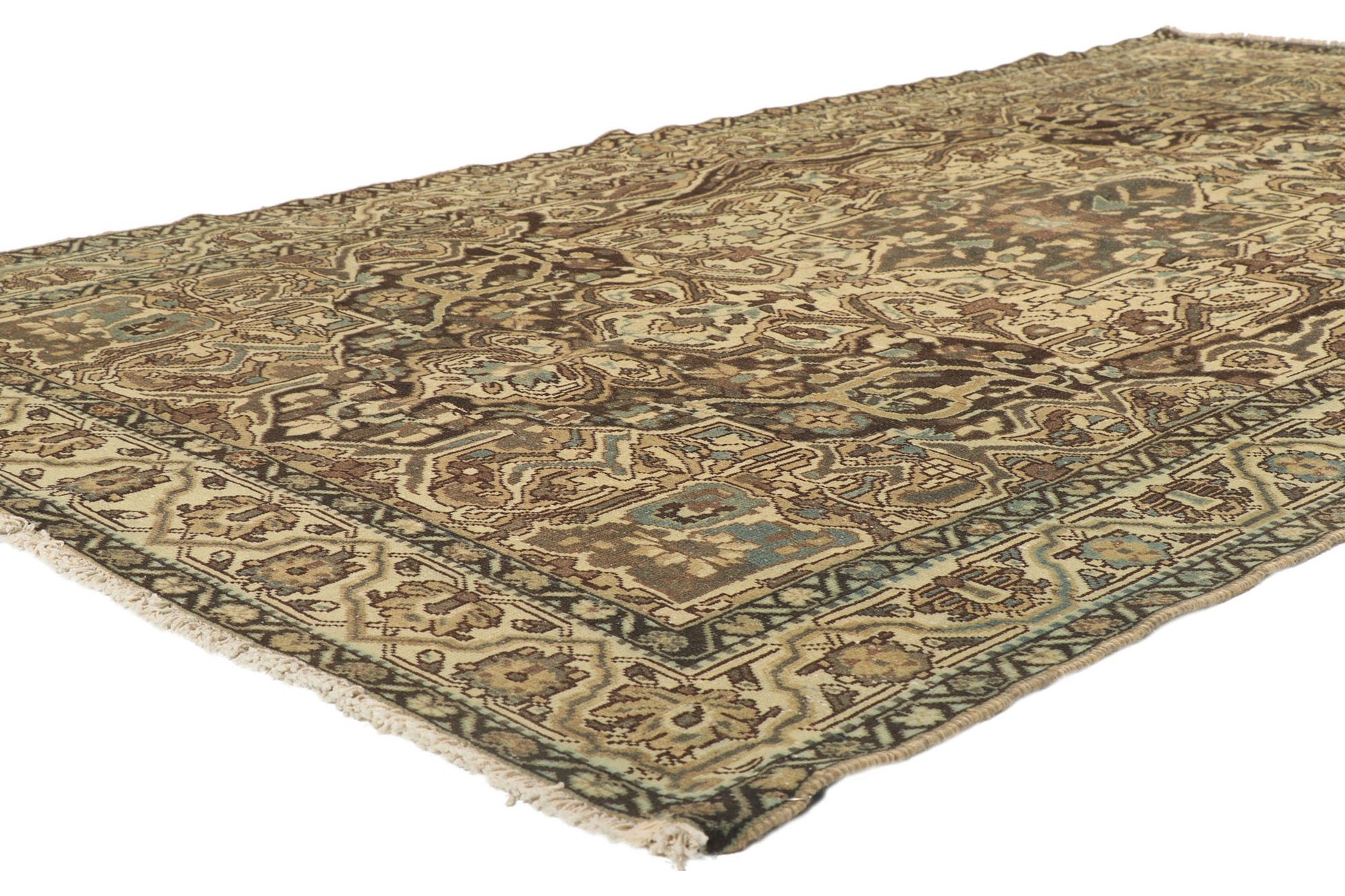 5 x 9 Antique Persian Bakhtiari Rug 53741