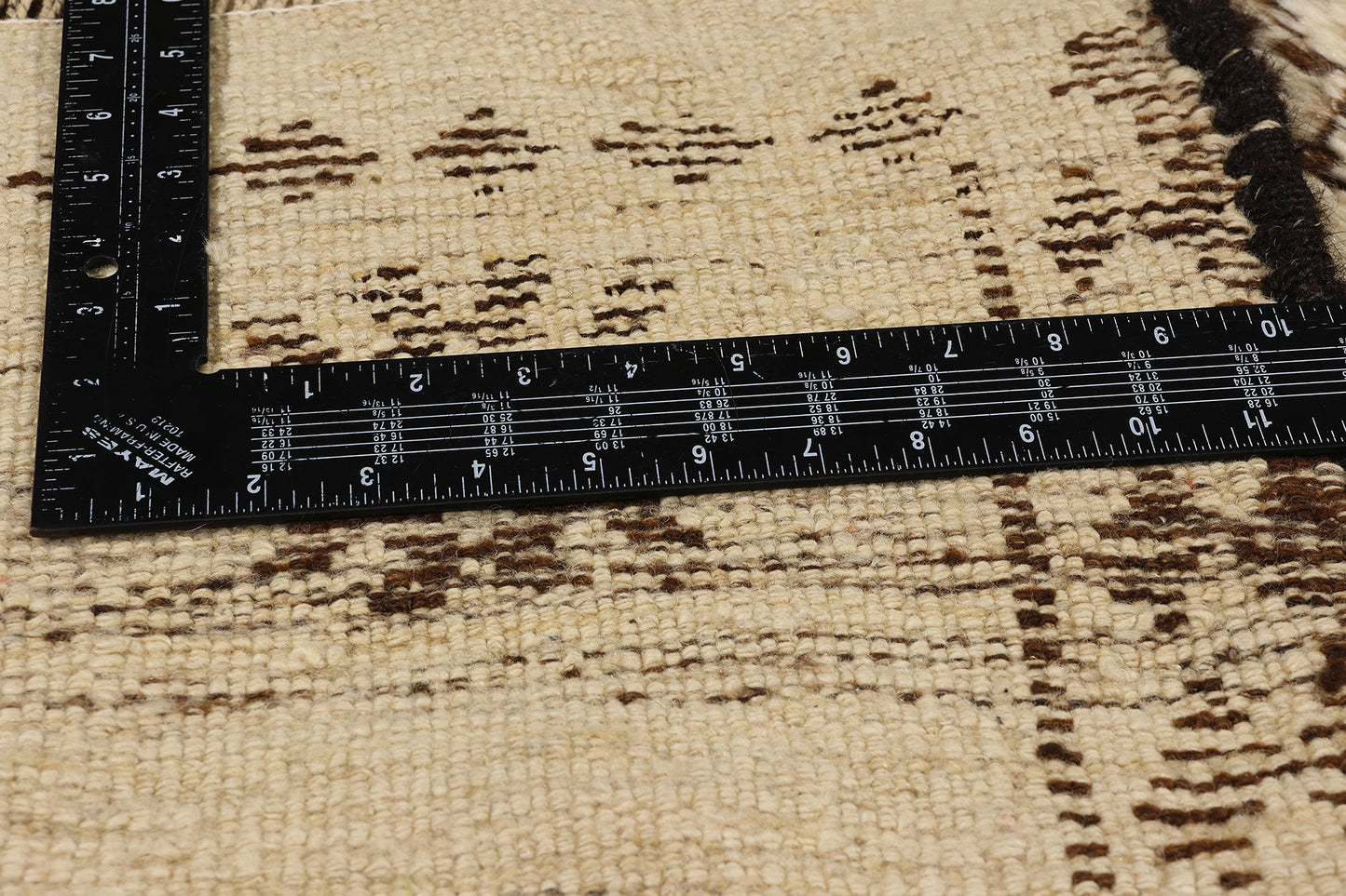 3 x 15 Neutral Vintage Kurdish Rug 53885