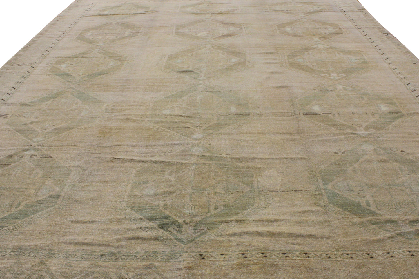 11 x 14 Vintage Turkish Oushak Rug 50850