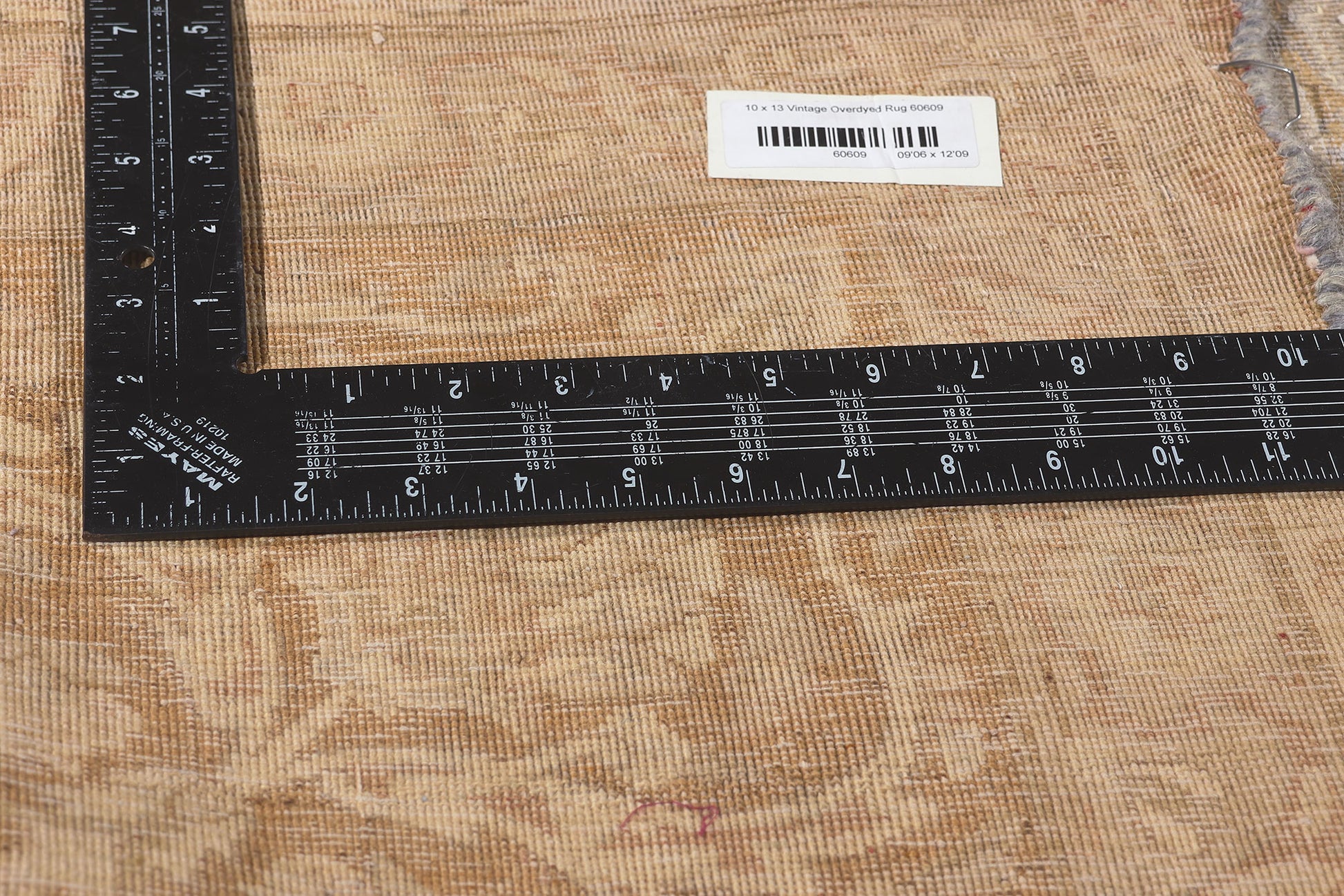 10 x 13 Vintage Turkish Overdyed Rug 60609