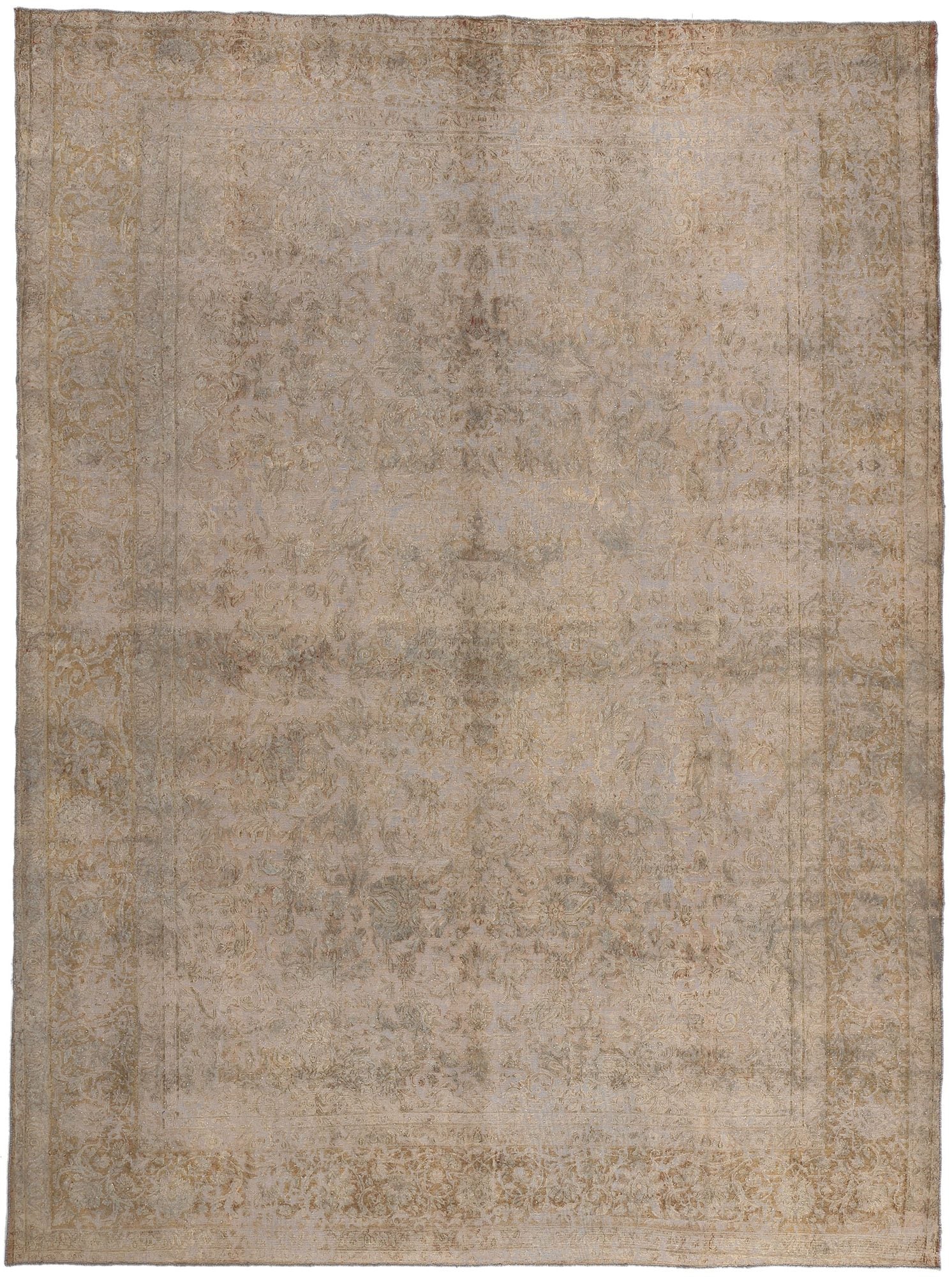 10 x 13 Vintage Turkish Overdyed Rug 60609