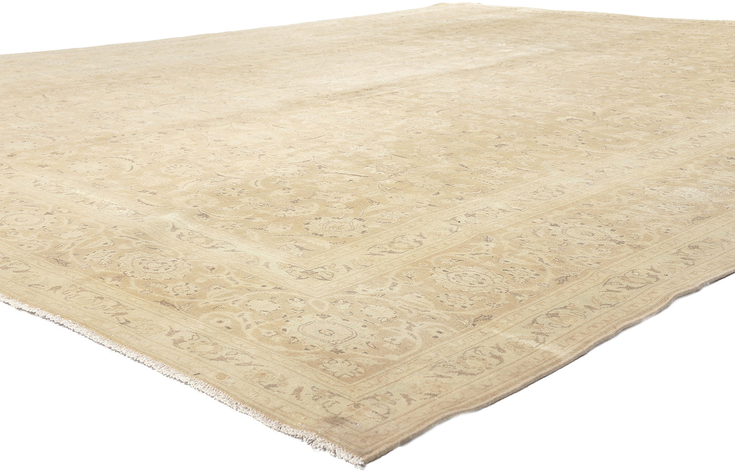 10 x 13 Vintage Persian Tabriz Rug 60688