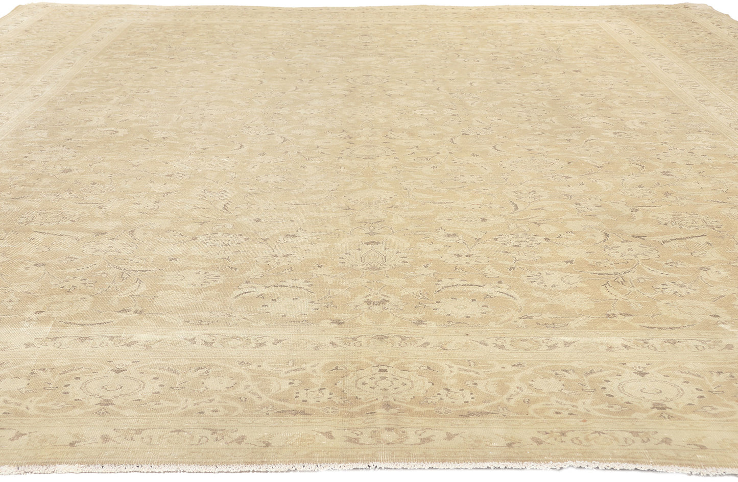 10 x 13 Vintage Persian Tabriz Rug 60688