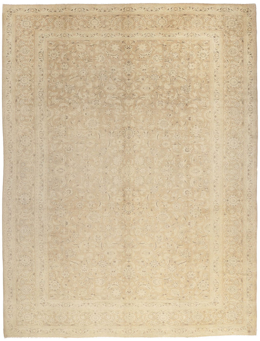 10 x 13 Vintage Persian Tabriz Rug 60688